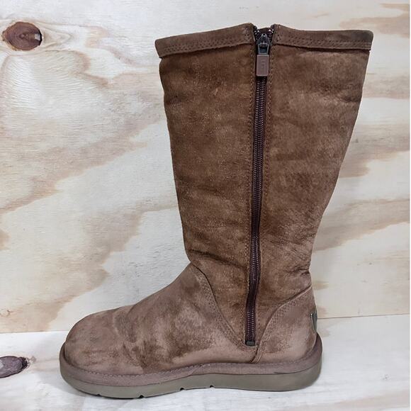 UGG Australia - Kenlys Tall - Winter Boots - Brown - Women's - 6 - S/N 1890 - Picture 4 of 8